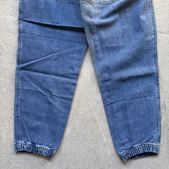 Deadstock 90s Dockers Jeans Mens 28x28 Pleated Denim Levis Cargo Tapered Vintage - Picture 10 of 12